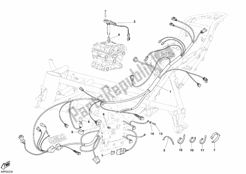 Todas as partes de Unidade De Controle Do Motor do Ducati Superbike 749 R 2005